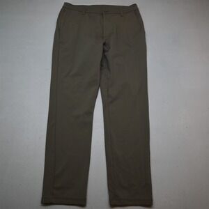 Into the AM 36x32 Tan Brown Stretch Performance Slim Tapered Mens Pants